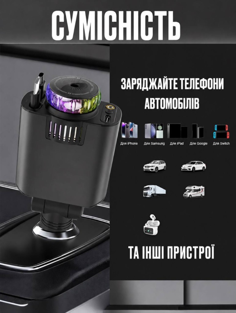 Сумісність з телефонами та авто